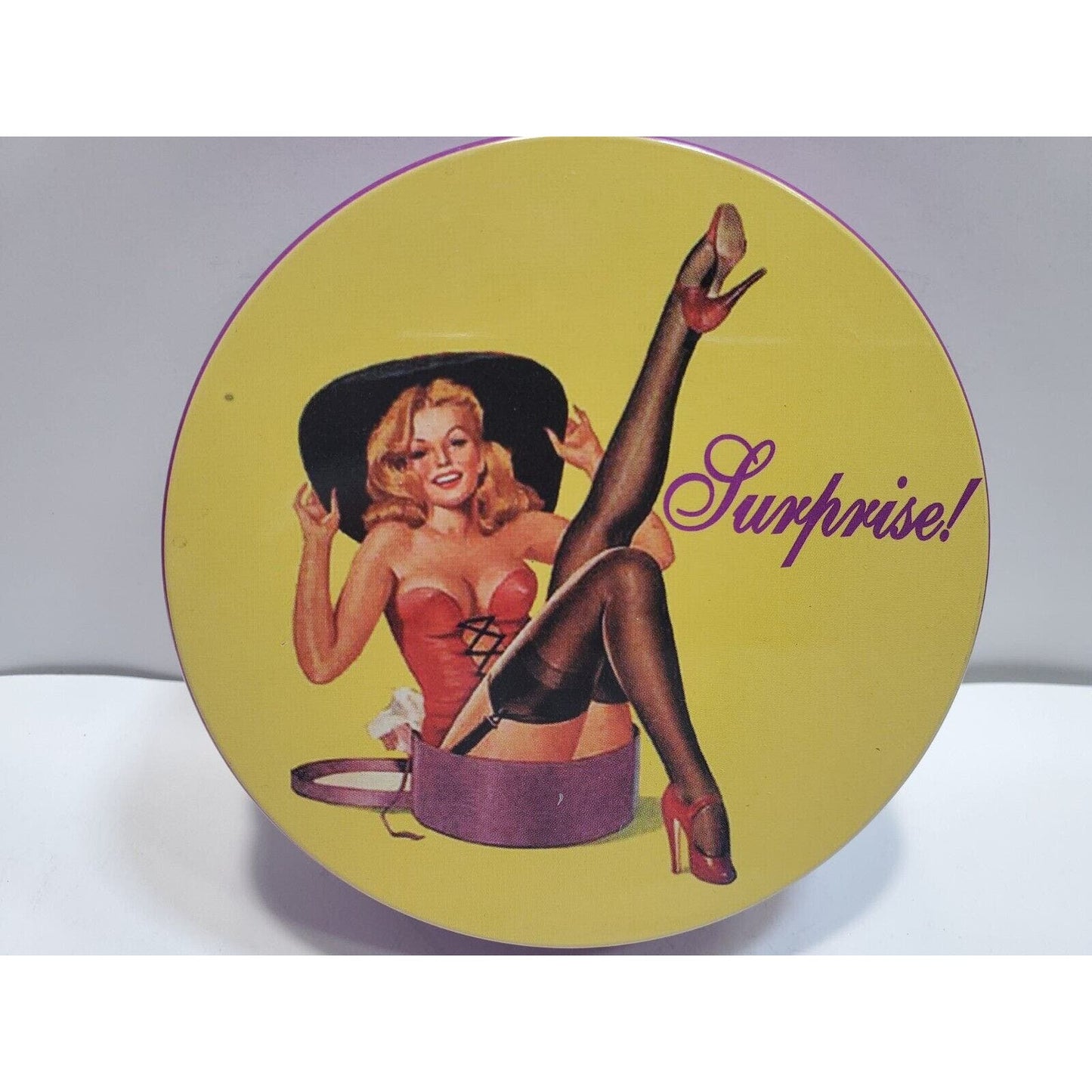 NOS Retro Pin-Up Girls 3.5" Coasters Set 6572/11