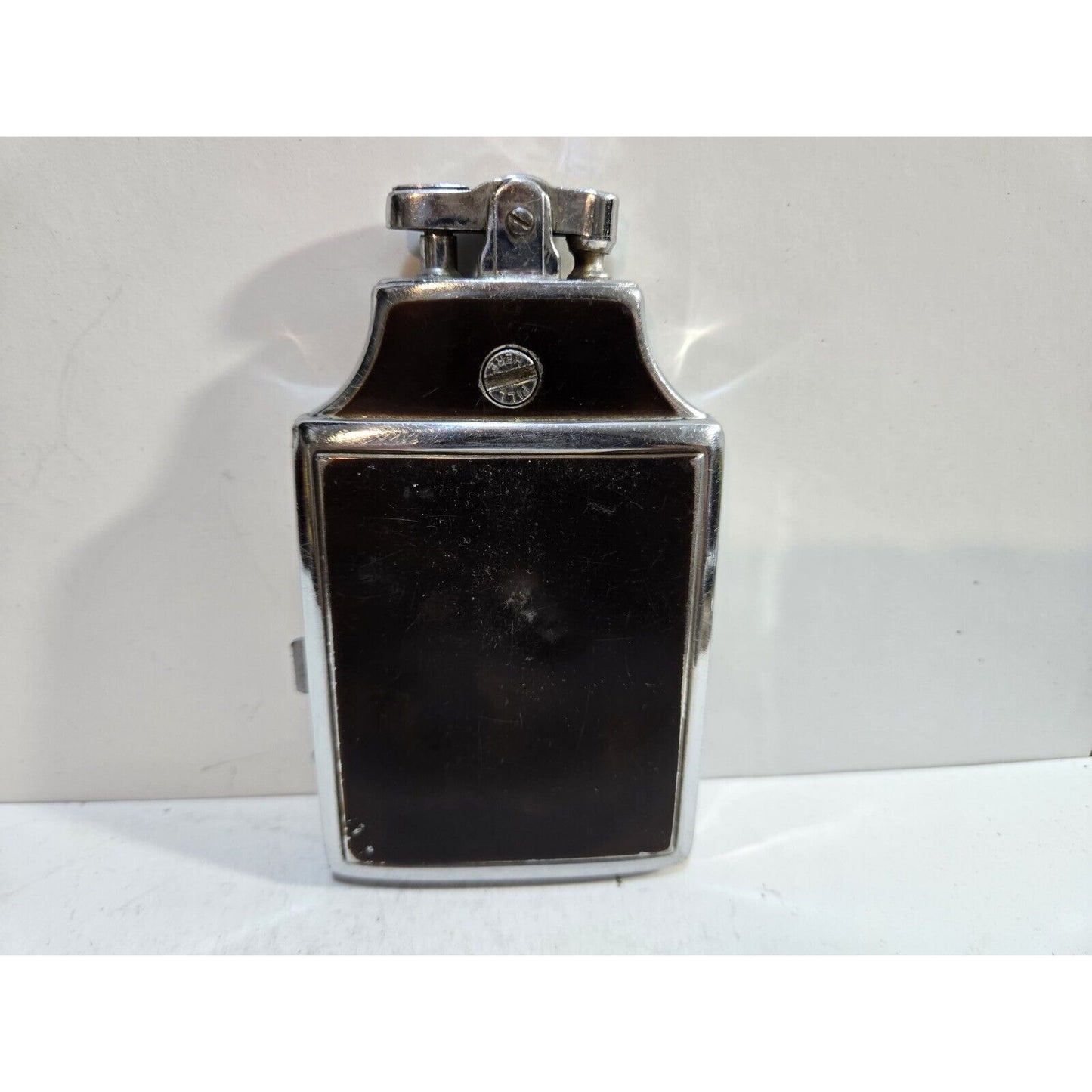 Working Ronson Mastercase Enamel, Silver Tone Cigarette Case Lighter 7161/14