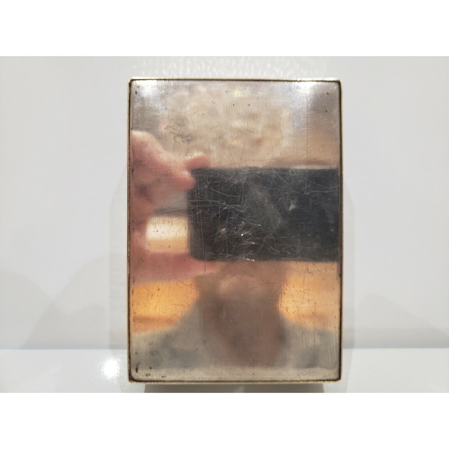 Engraved Silver Cigarette Case / Humidor, Morgan Co, Germany 383/17