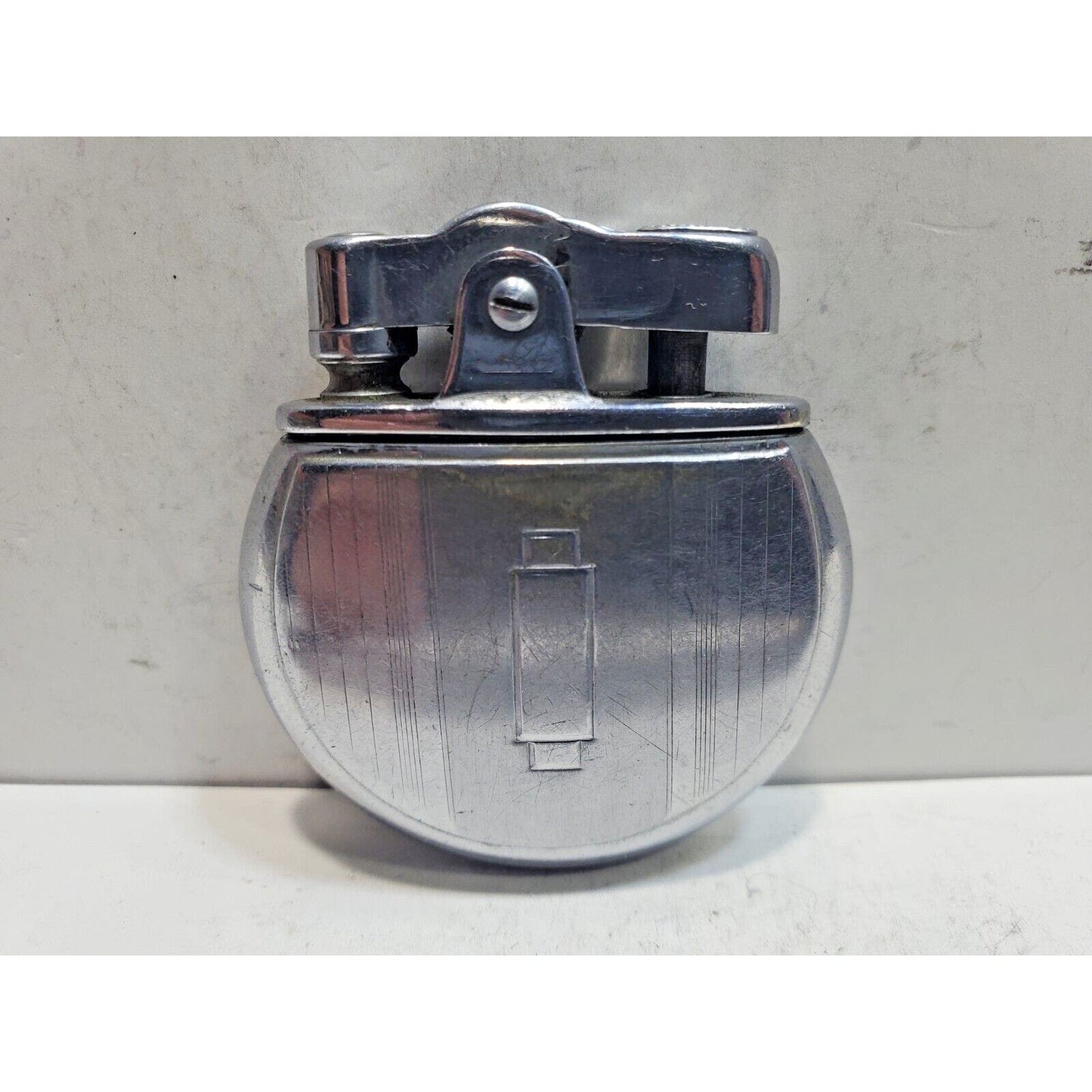 Vintage Working 1930's Ronson Rondette Silver Tone Lighter 6433/26