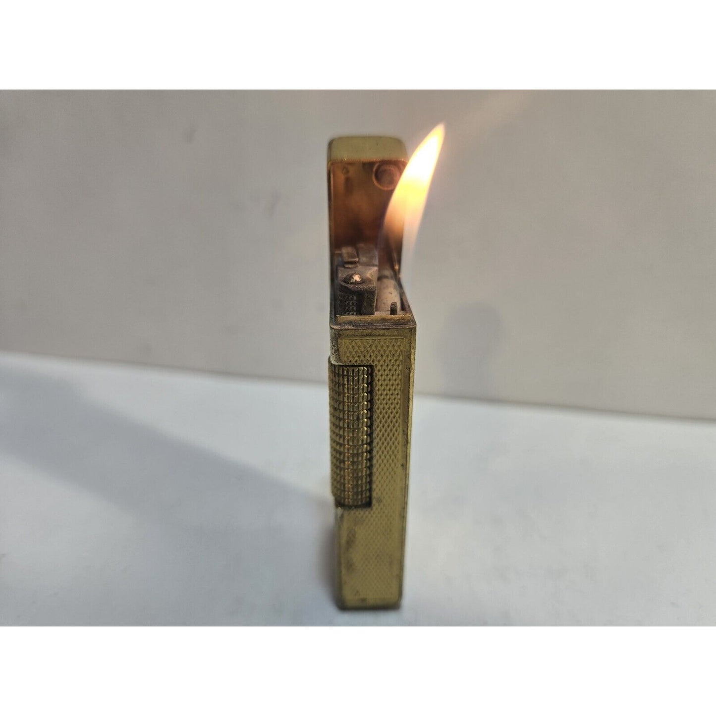 Working Vintage DUNHILL Rollagas Lighter Gold Tone SWISS MADE, 6871/37