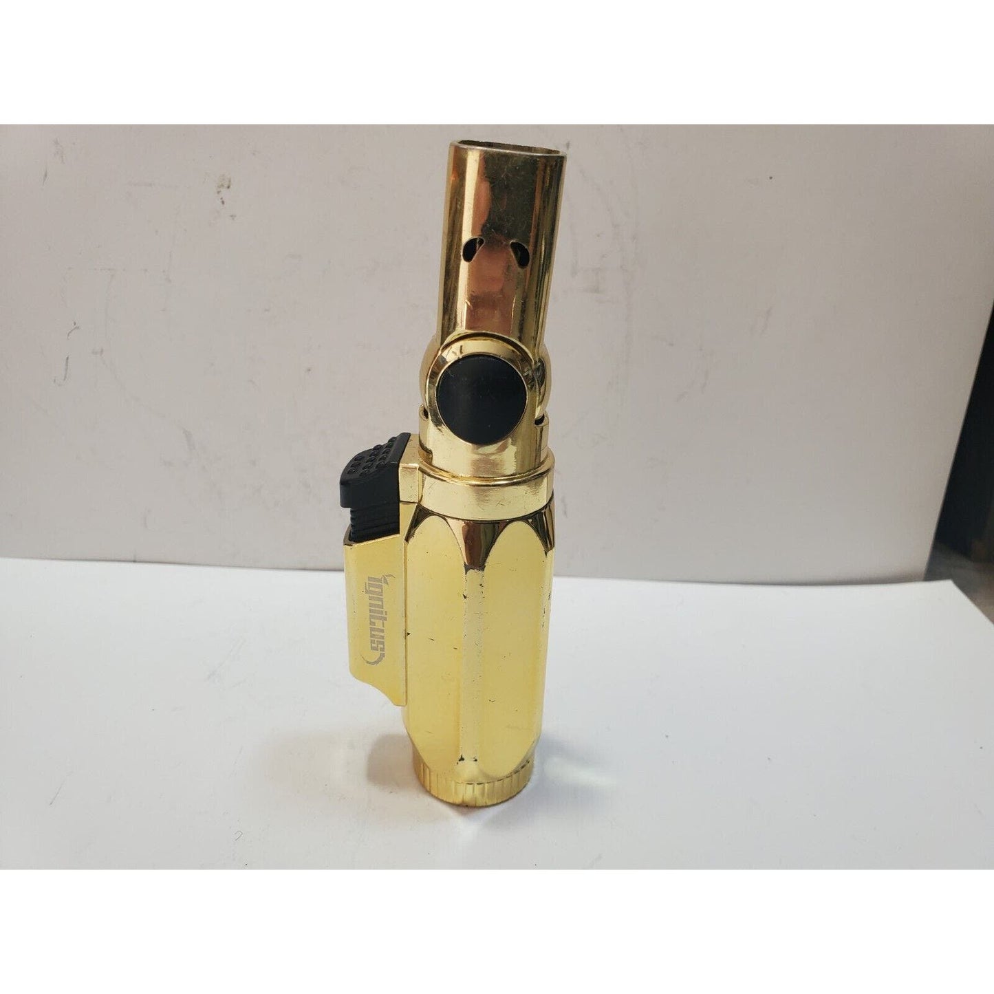 Working Ignitus Magnum Torch Lighter, Gold Tone 6311/35