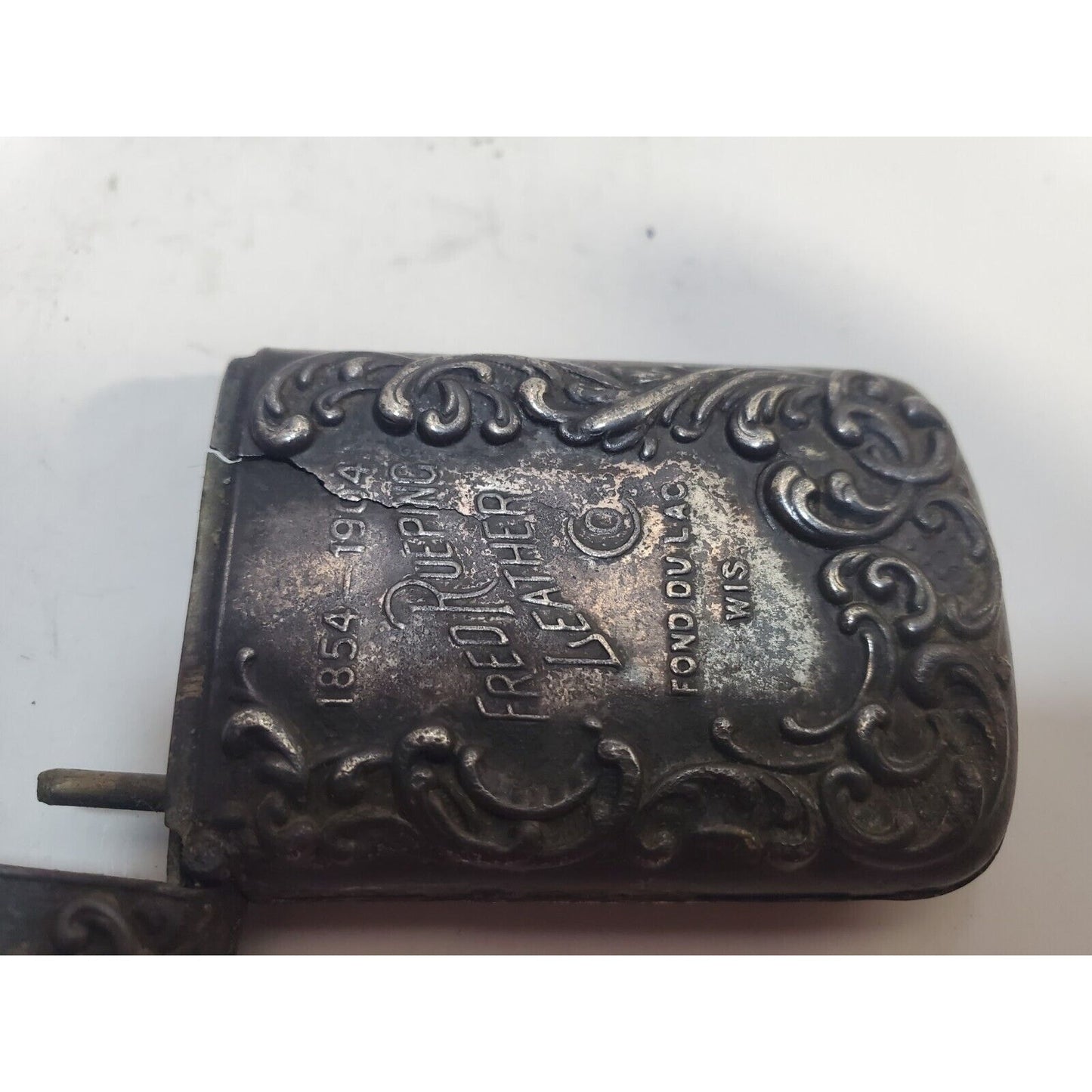 Vintage Winnebago 1904 Ornate Silver Match Safe CASE Vesta Holder 6790/31