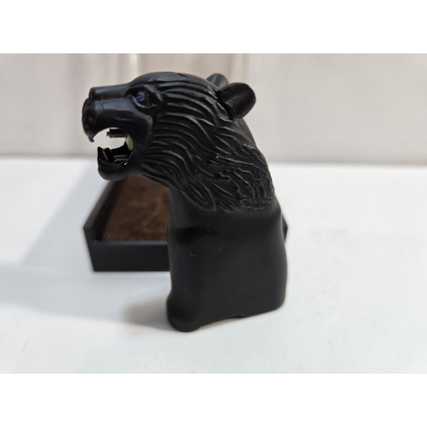 Vintage MASAI Jaguar Panther Cougar Black Tone LIGHTER, Original Box 6844/24