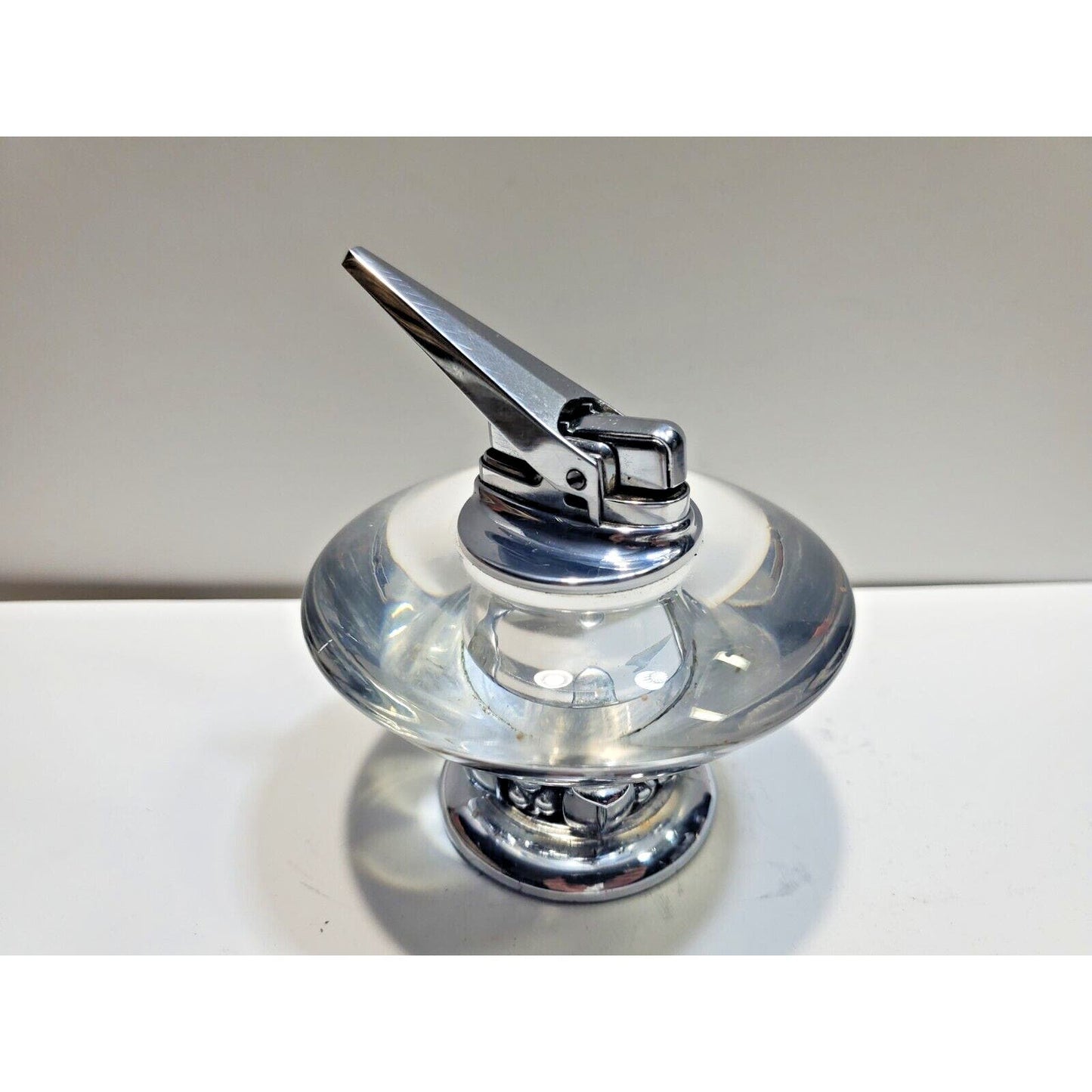 Working Vintage Ronson NORDIC Table Lighter Silver 6673/13