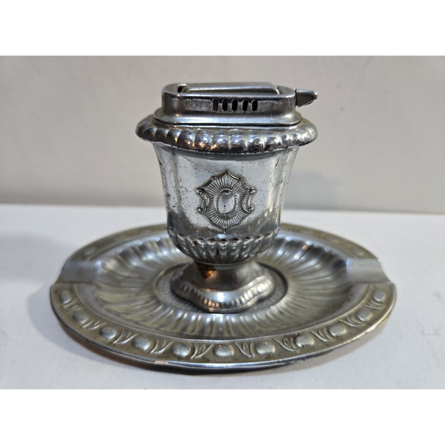 Working Vintage Table Lighter & Ashtray Set / Occupied Japan 7610/40