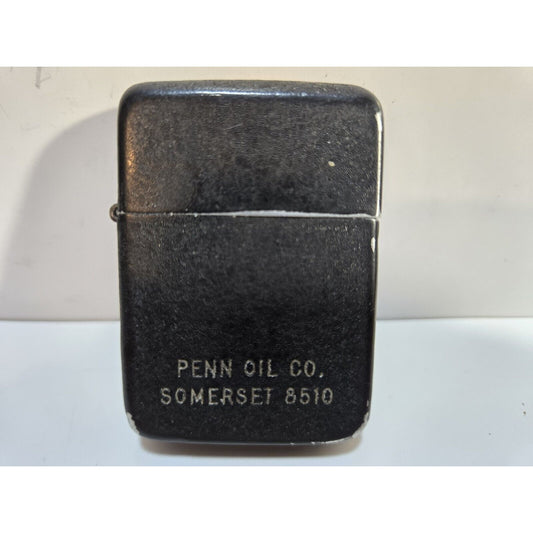 Working Matawan THE WINDY 3 Barrel Black LIGHTER Penn Oil Co. 6826/27