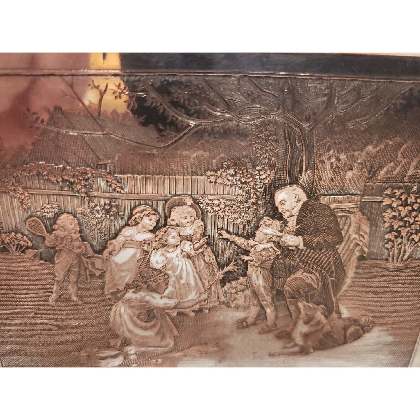 Engraved Silver Cigarette Case / Humidor, Morgan Co, Germany 383/17