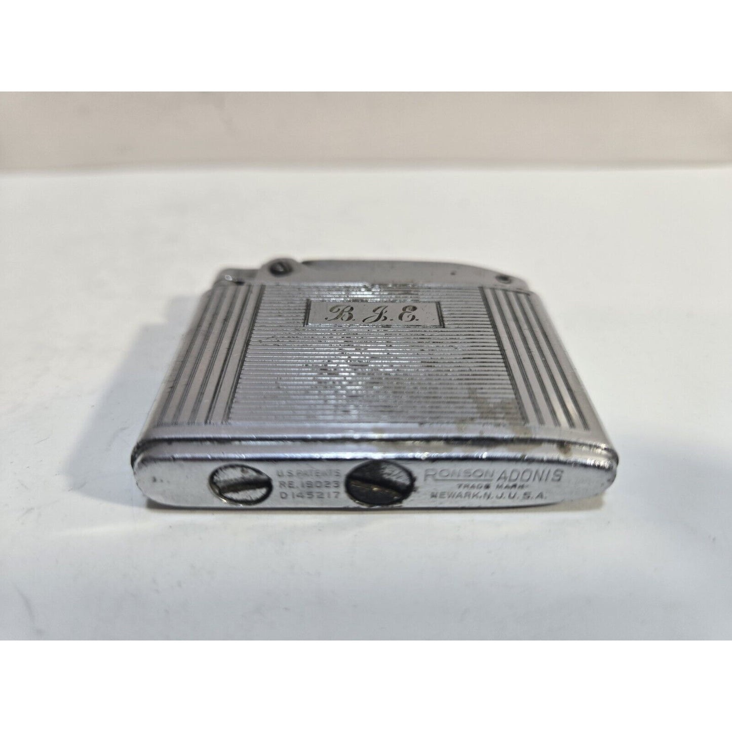 Vintage Working Ronson ADONIS Silver Tone Lighter 6870/26