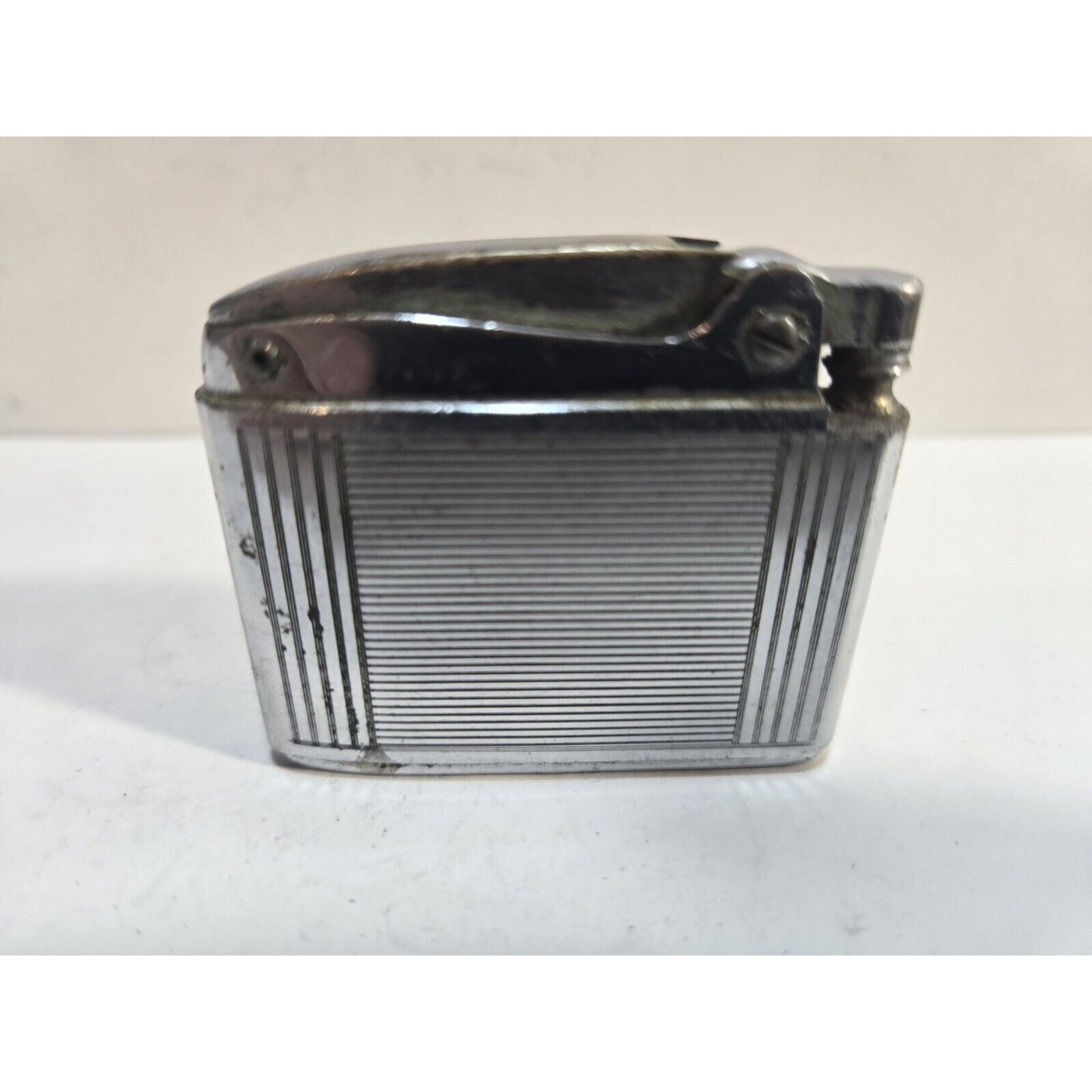 Vintage Working Ronson ADONIS Silver Tone Lighter 6870/26