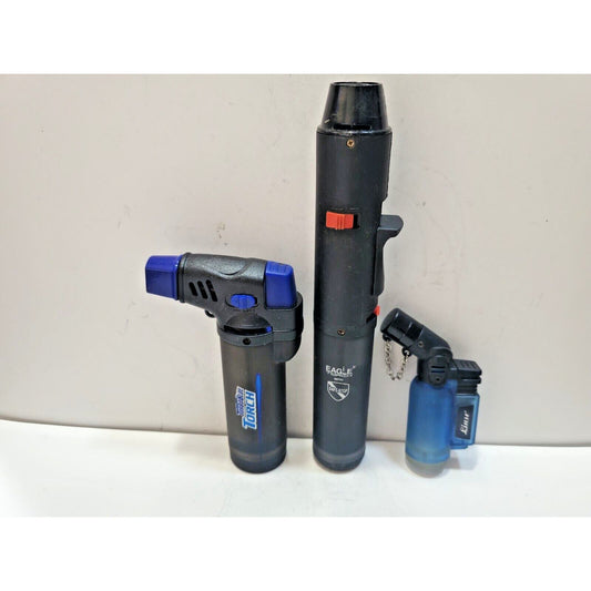 Lot Of 3 Vintage Working Torch Lighters, LOT OF 3 6303/35