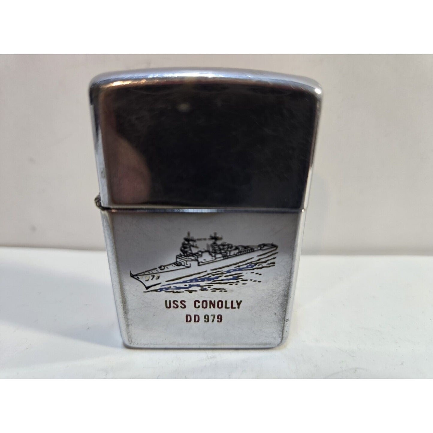Vintage Working Zippo Lighter USS CONOLLY DD 979 6854/33