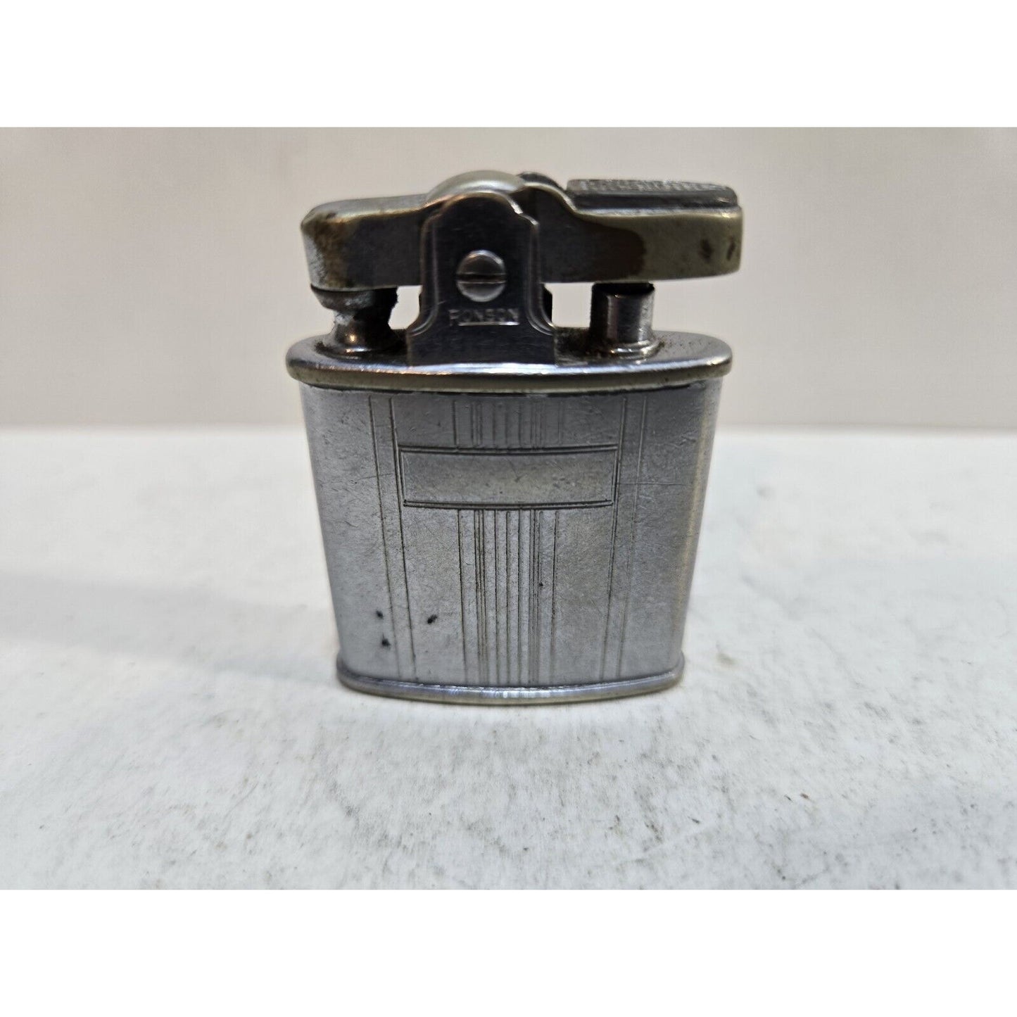 Vintage Working RONSON PRINCESS Silver Tone Lighter 7425/26