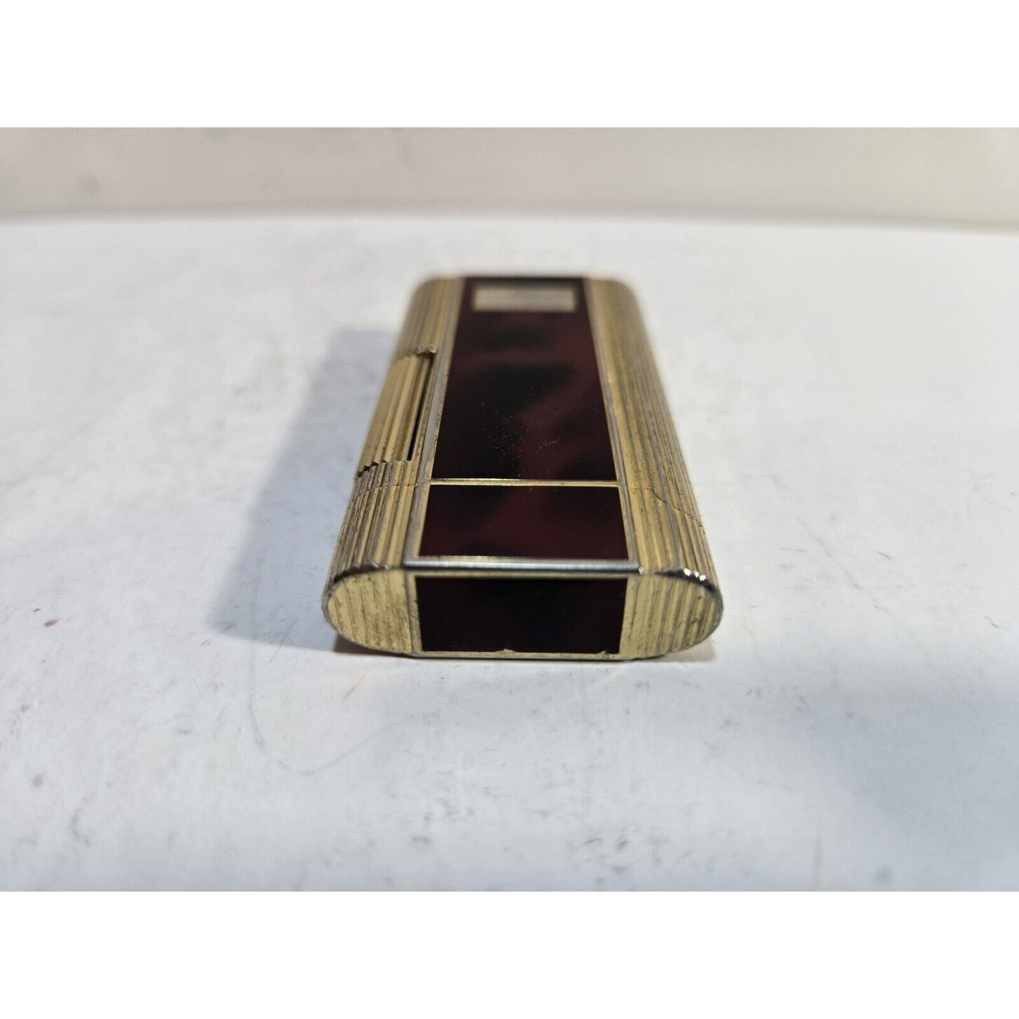 Vintage Zippo Contempo Enamel & Gold Tone Butane Lighter 6812/33