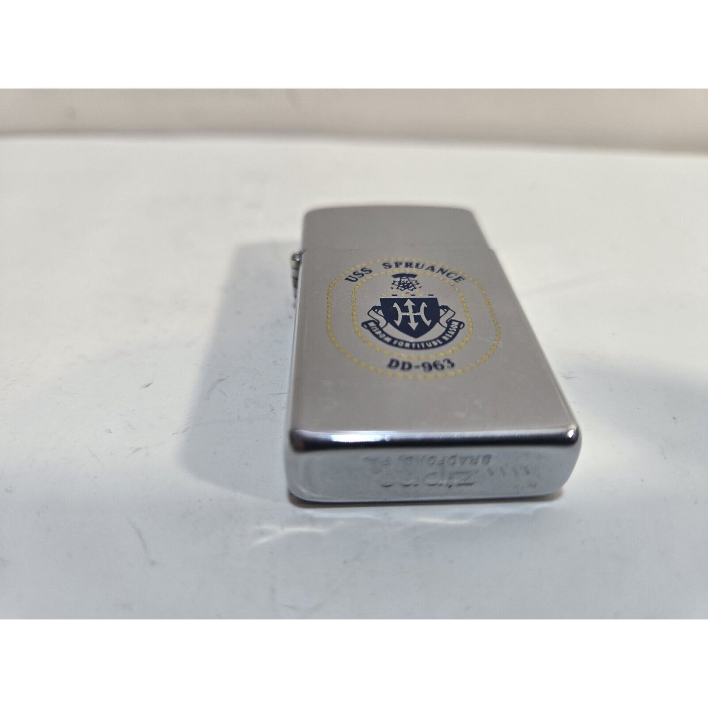 Vintage Zippo US Navy Lighter DD-963 USS Spruance Class Destroyer 6866/33