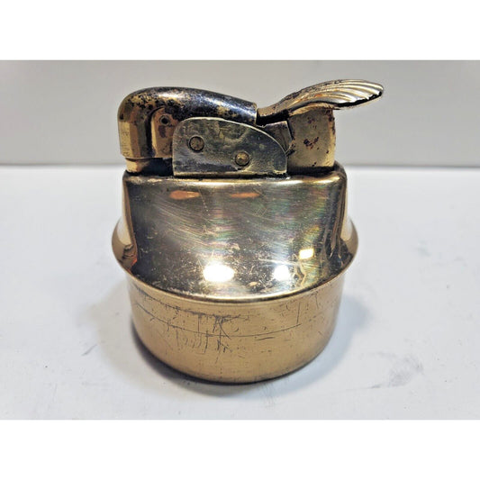 Vintage Working EVANS Brass Table Lighter INSERT Fits 1 1/2" Round Base 6685/22