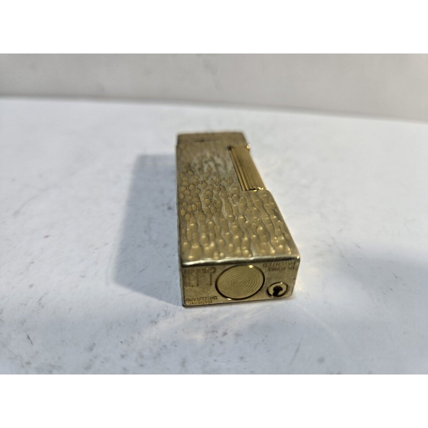 Working Vintage DUNHILL Rollagas Lighter Gold Tone SWISS MADE, 6803/37