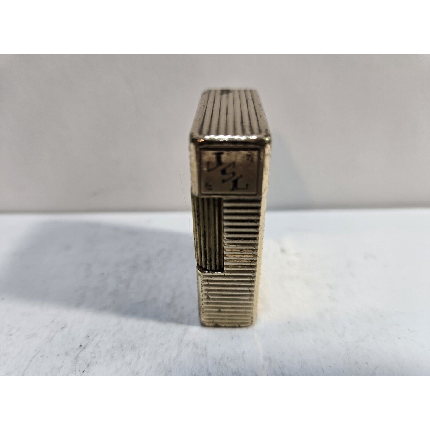 Working ST Dupont Lighter Line 1 Small- Paris, France- Gold-Plated 7064/37