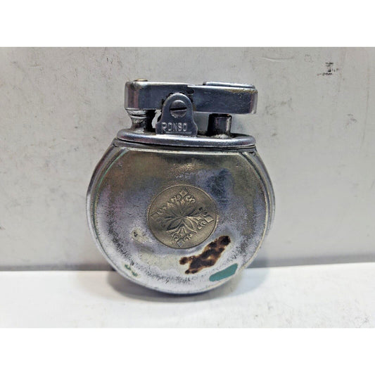 Vintage Working 1930's Ronson Rondette Jr. Silver Tone Lighter 6443/26