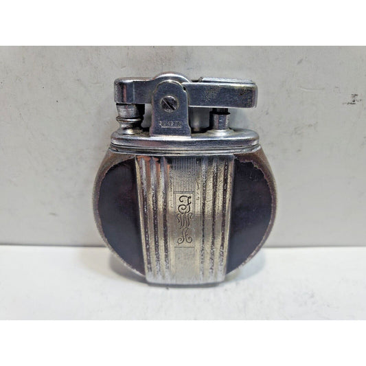 Working Vintage REGENT Ronson Round Enamel Lighter / Rondette Model 6444/26