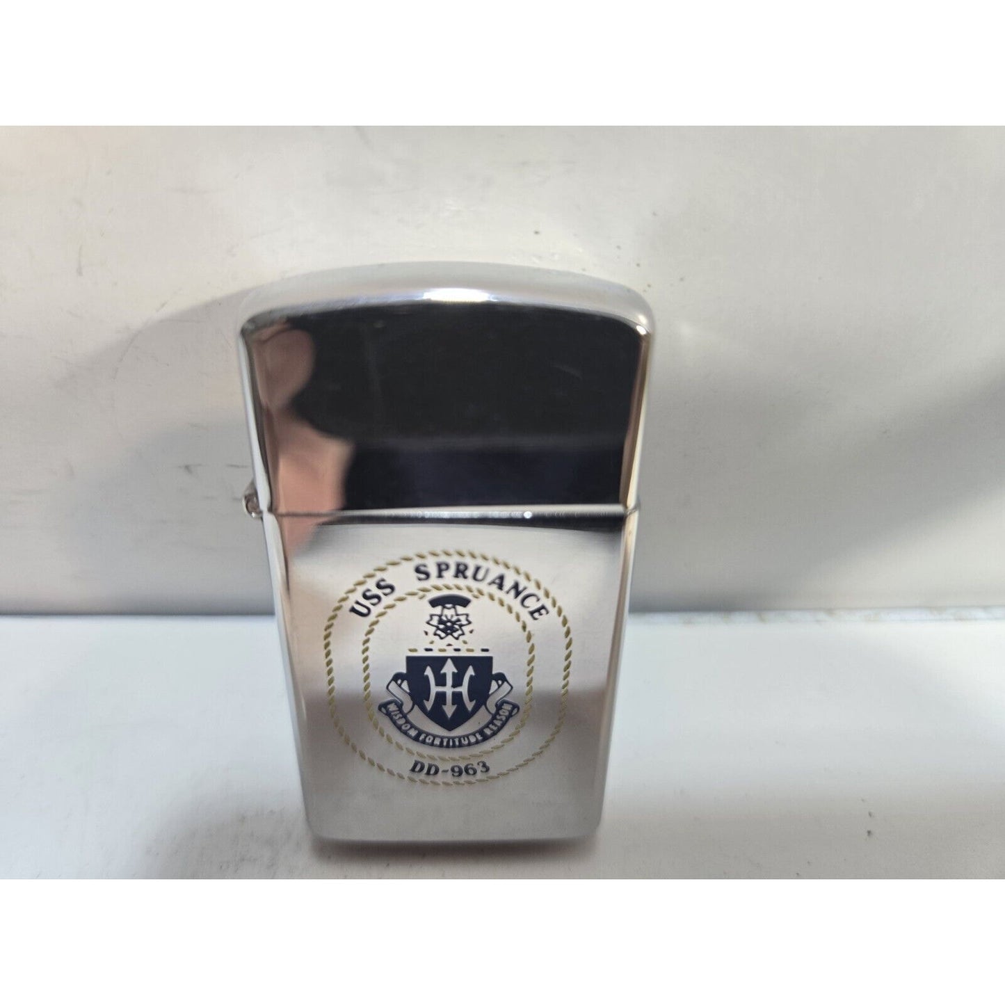 Vintage Zippo US Navy Lighter DD-963 USS Spruance Class Destroyer 6866/33