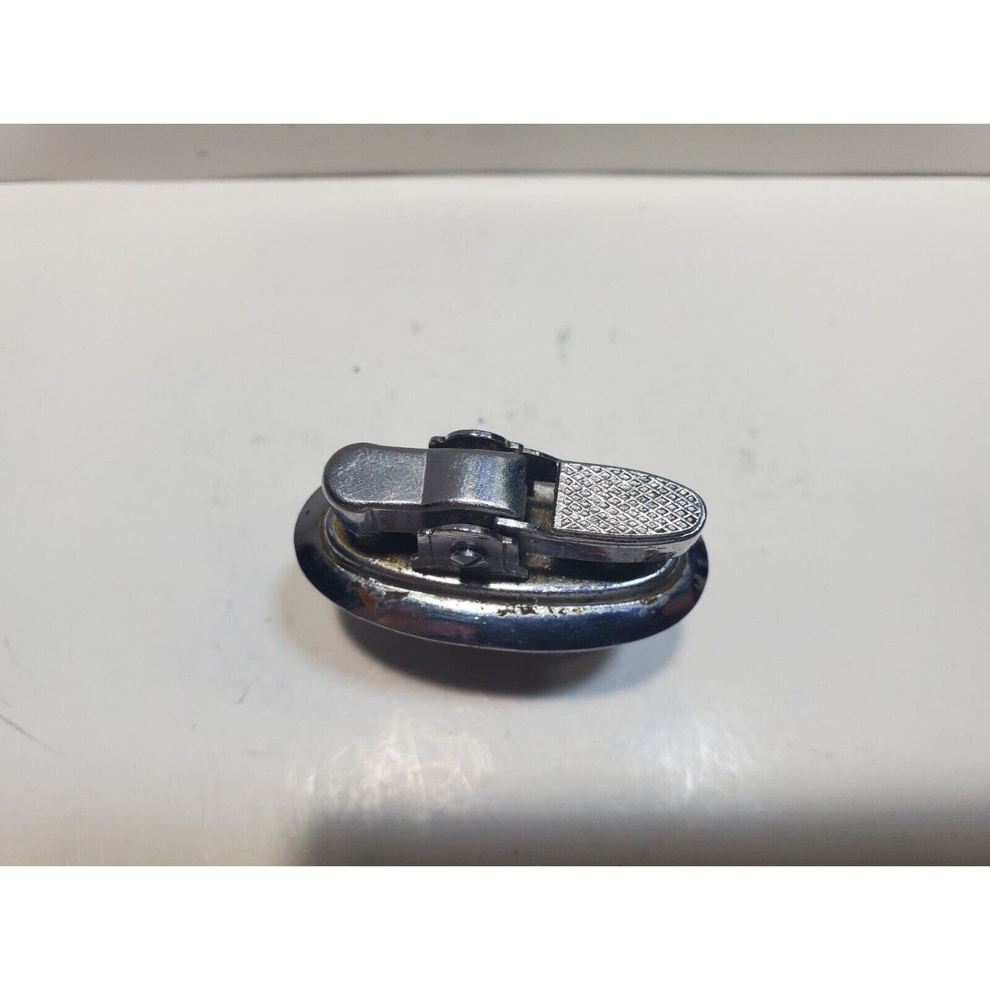 Vintage Working Table Lighter Silver INSERT Fits 37 x 16mm Oval Base 6692/22