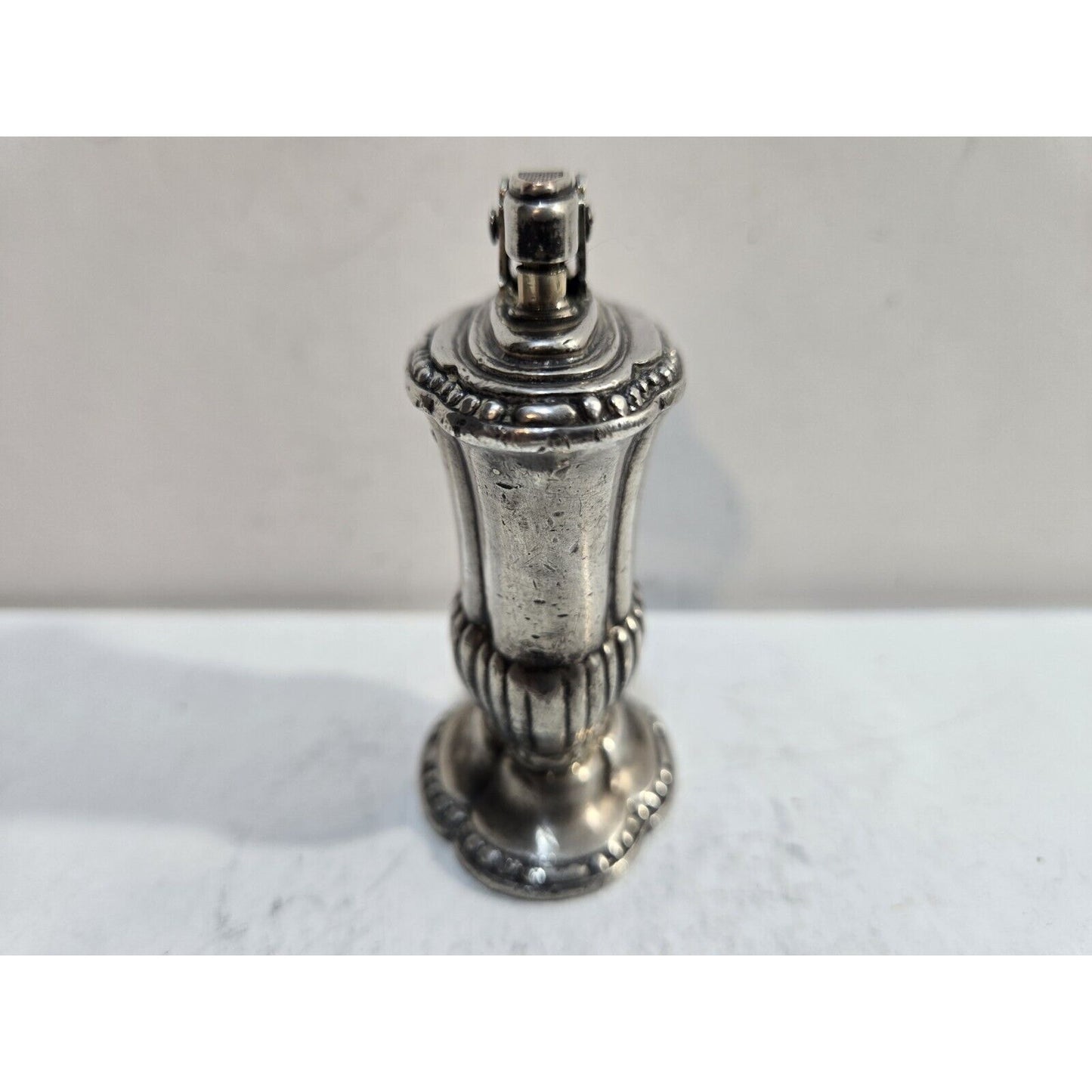Working Vintage Silver Plated Ronson Mayfair Table Lighter 7653/13