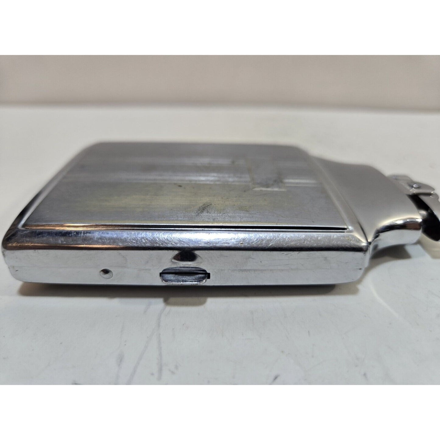 Working Ronson Mastercase Silver Tone Cigarette Case Lighter 7399/14