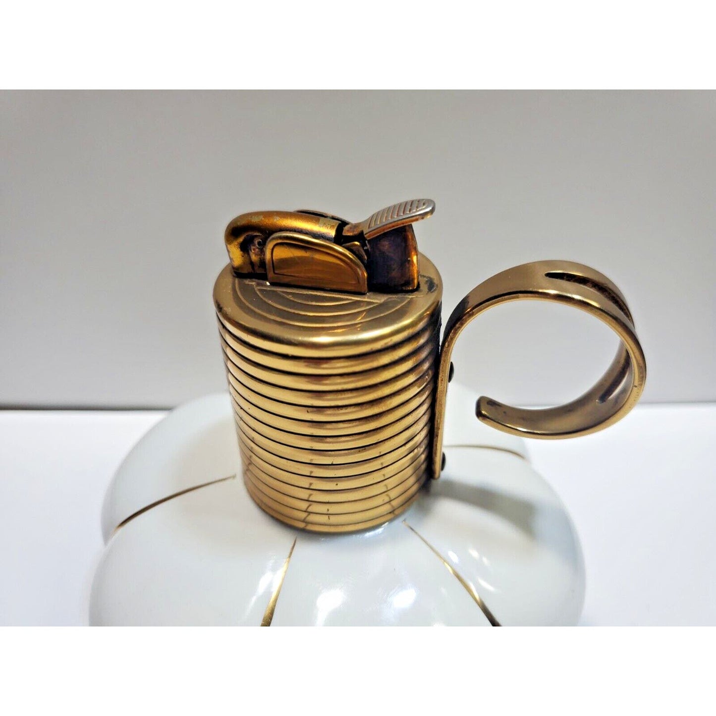 Working Evans Fine China Gold Enameled Table Lighters 6679/13