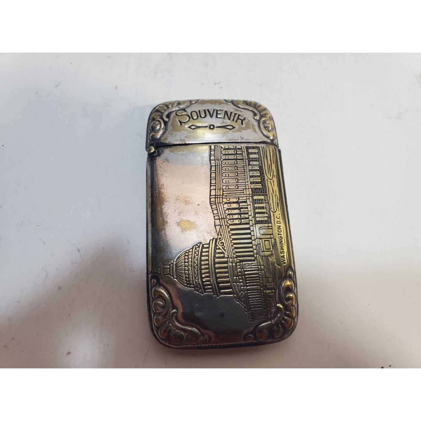 Vintage Washington DC US Capitol White House Match Case Safe Souvenir 6796/31