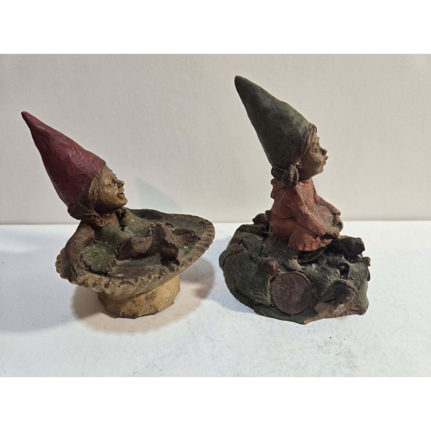 Lot 2 Vintage Tom Clark Gnome Figurines