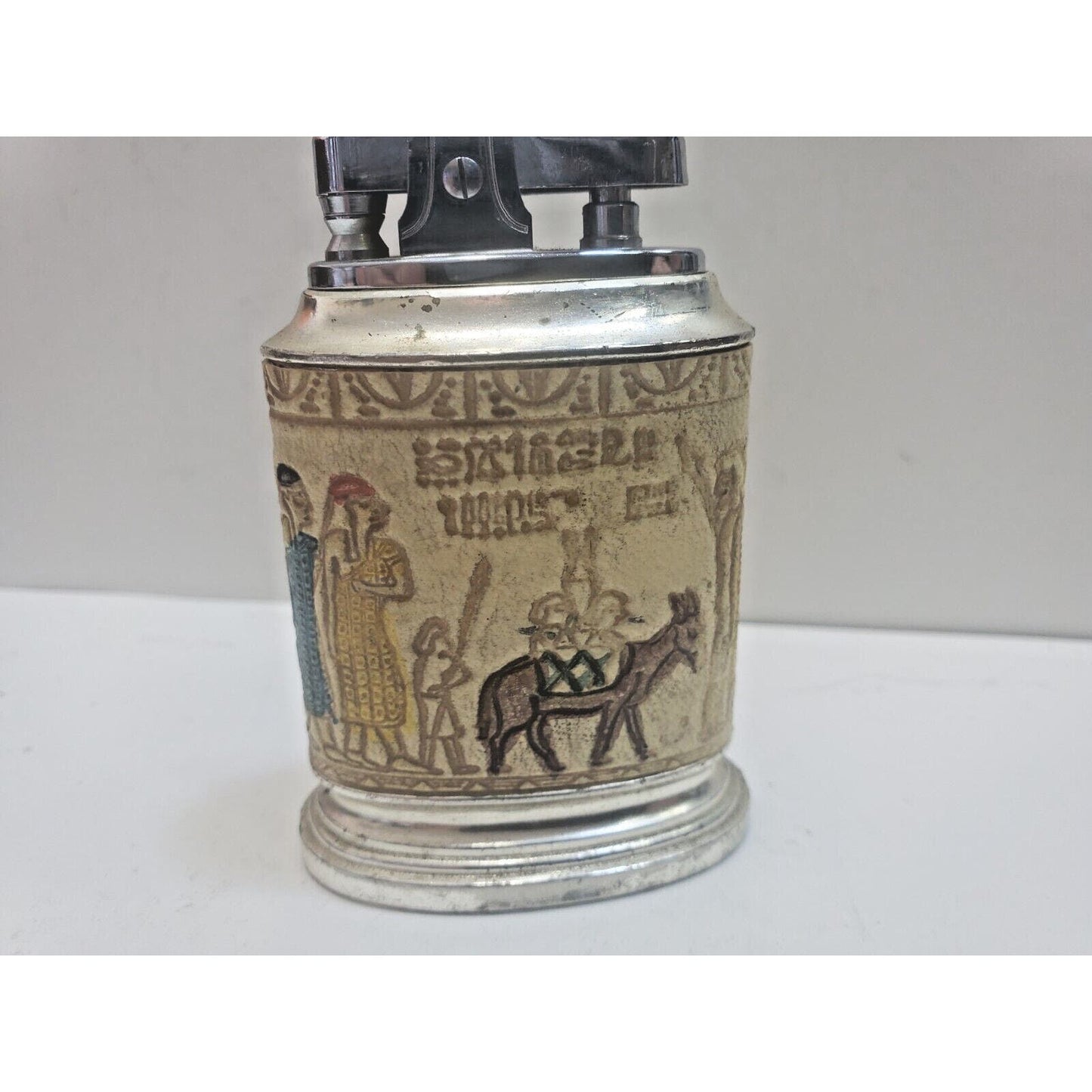 Vintage Working Table Lighter Egypt Scene 6472/40