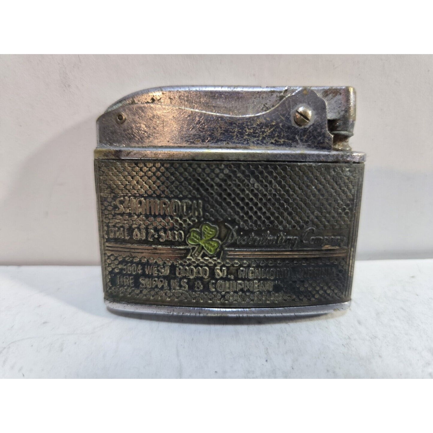 Working Vintage SHAMROCK Advertising Lighter Penguin 7467/32
