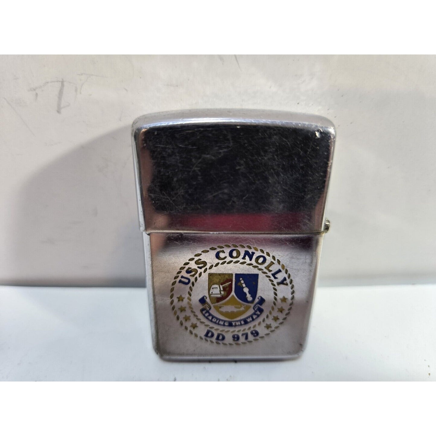 Vintage Working Zippo Lighter USS CONOLLY DD 979 6854/33