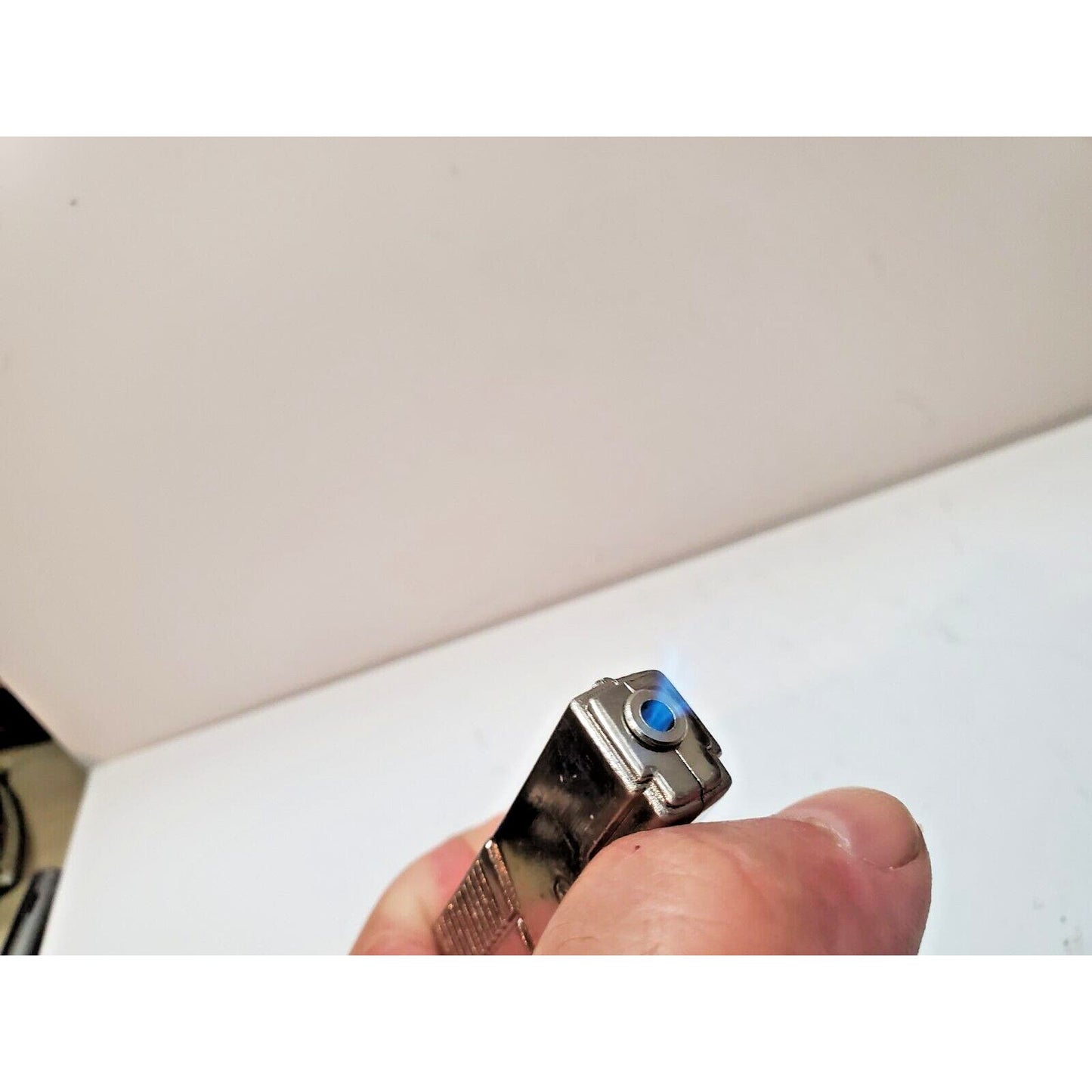 Vintage Working BUTANE Lighter 2 1/2" Keychain Fob 6266/28