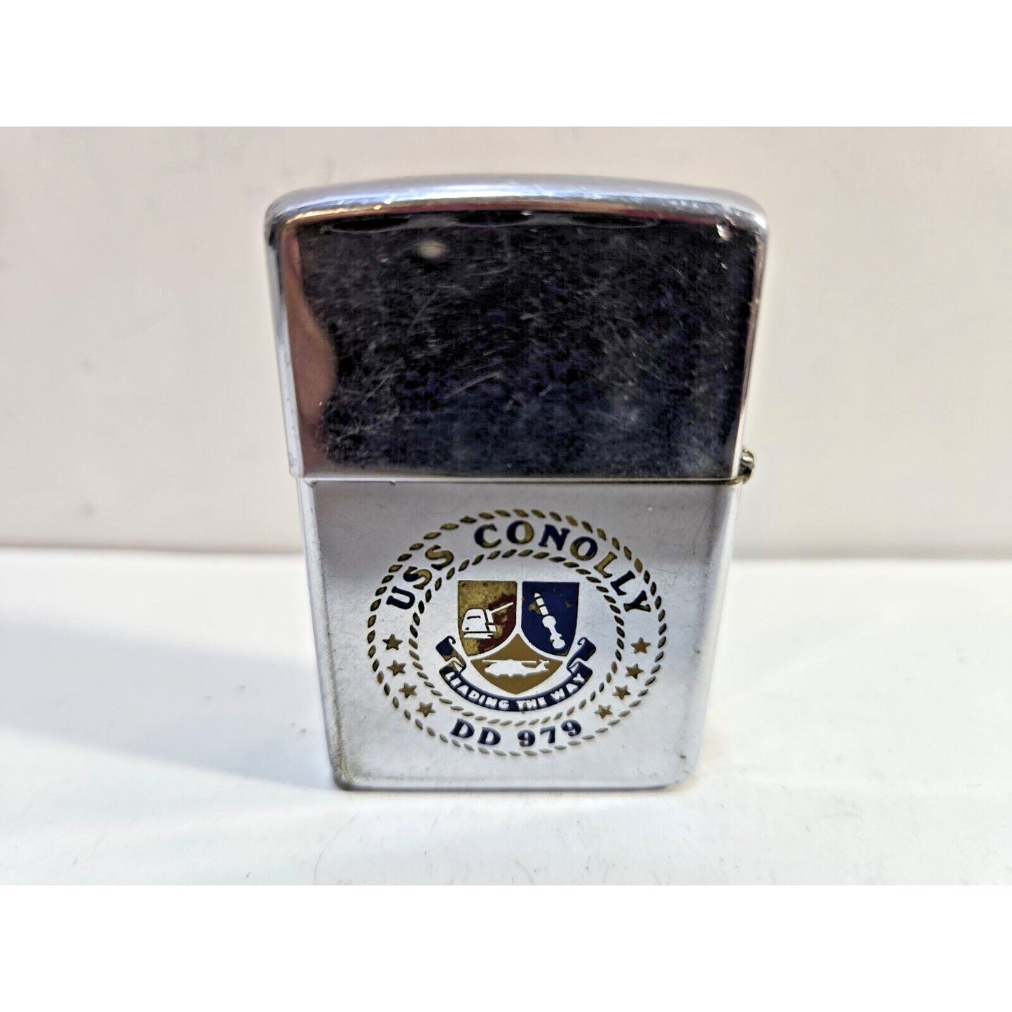 Vintage Working Zippo Lighter USS CONOLLY DD 979 6854/33
