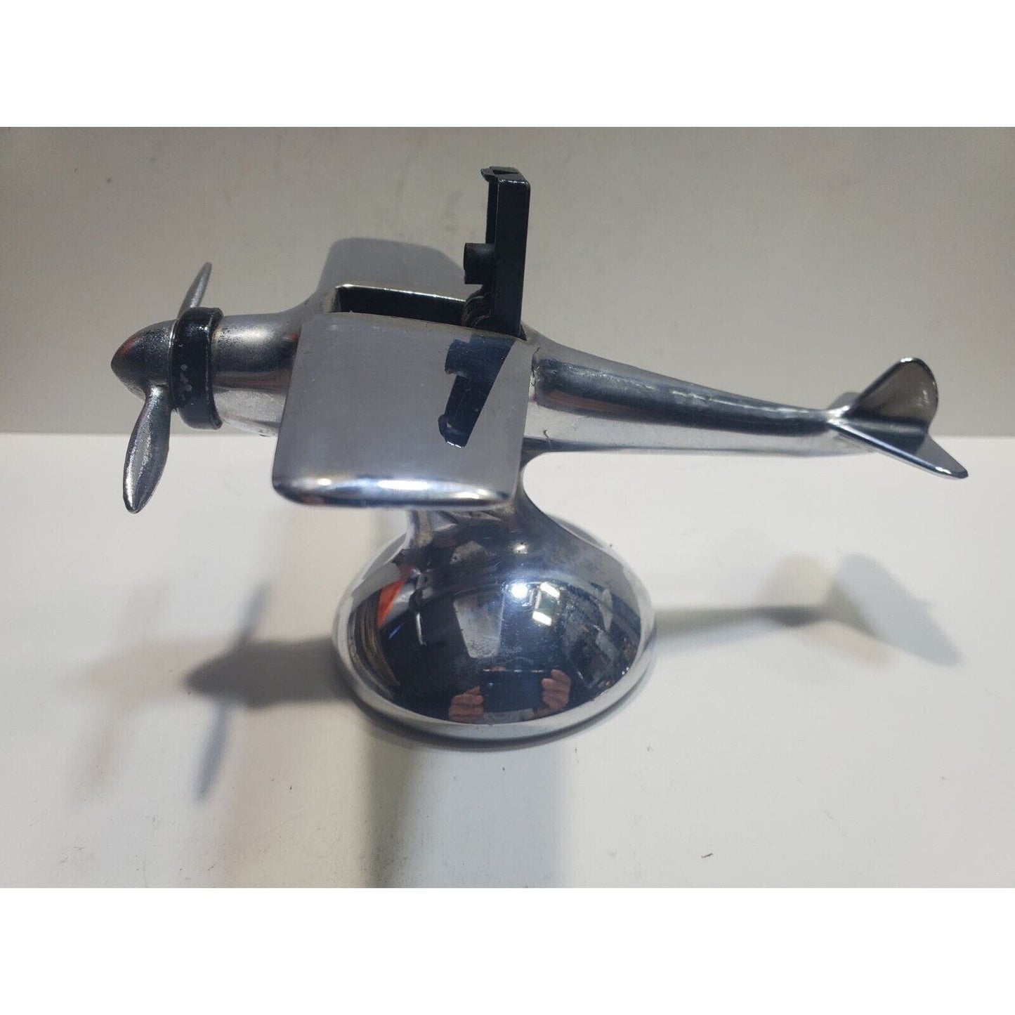 Vintage Hamilton Fighter Plane Aircraft Chrome Table Lighter 6465/40