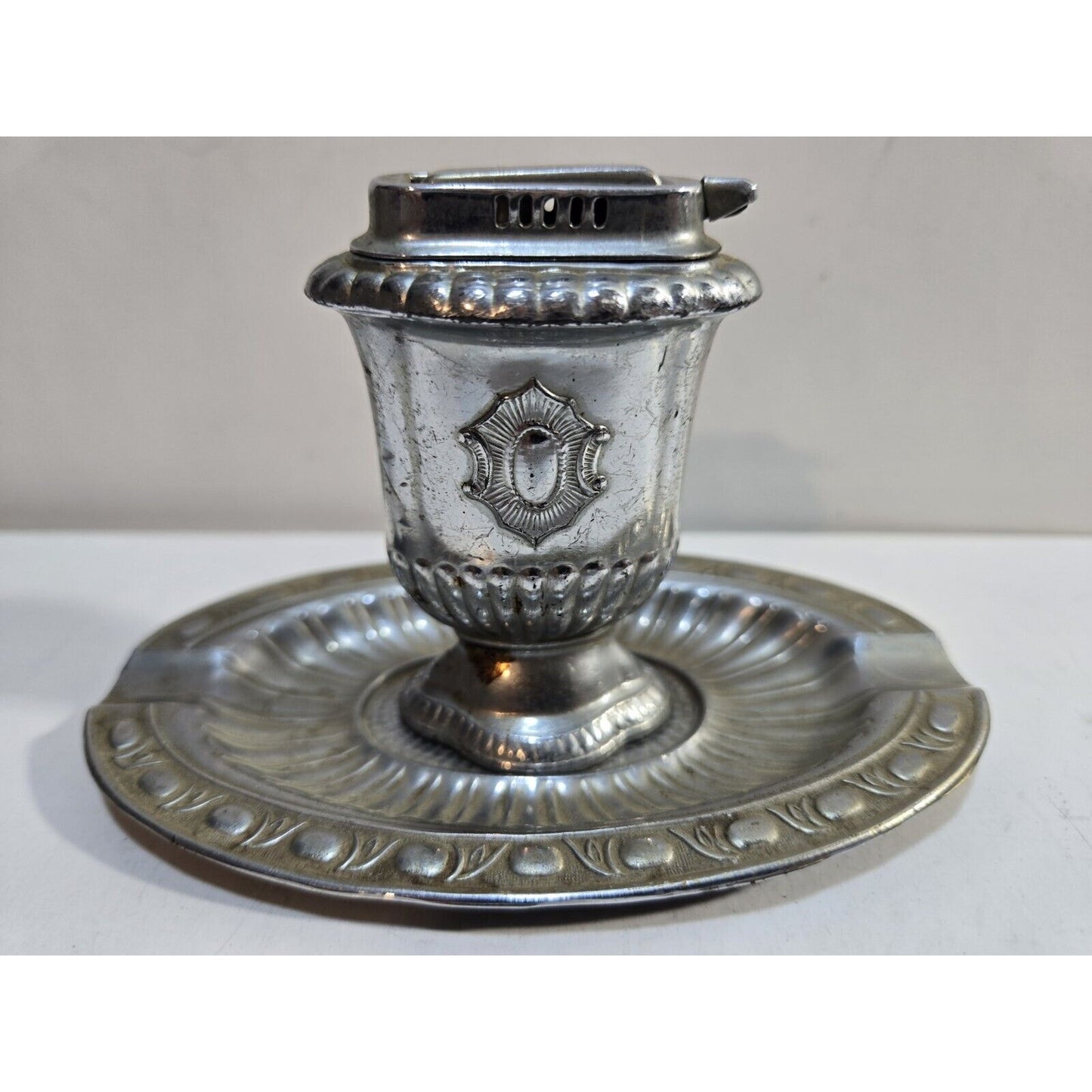 Working Vintage Table Lighter & Ashtray Set / Occupied Japan 7610/40