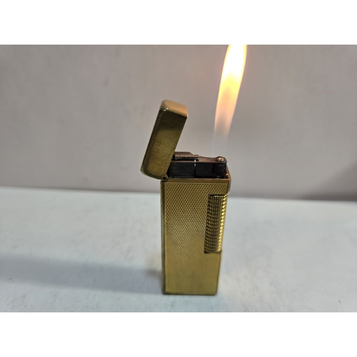 Working Vintage DUNHILL Rollagas Lighter Gold Tone SWISS MADE, 7077/37