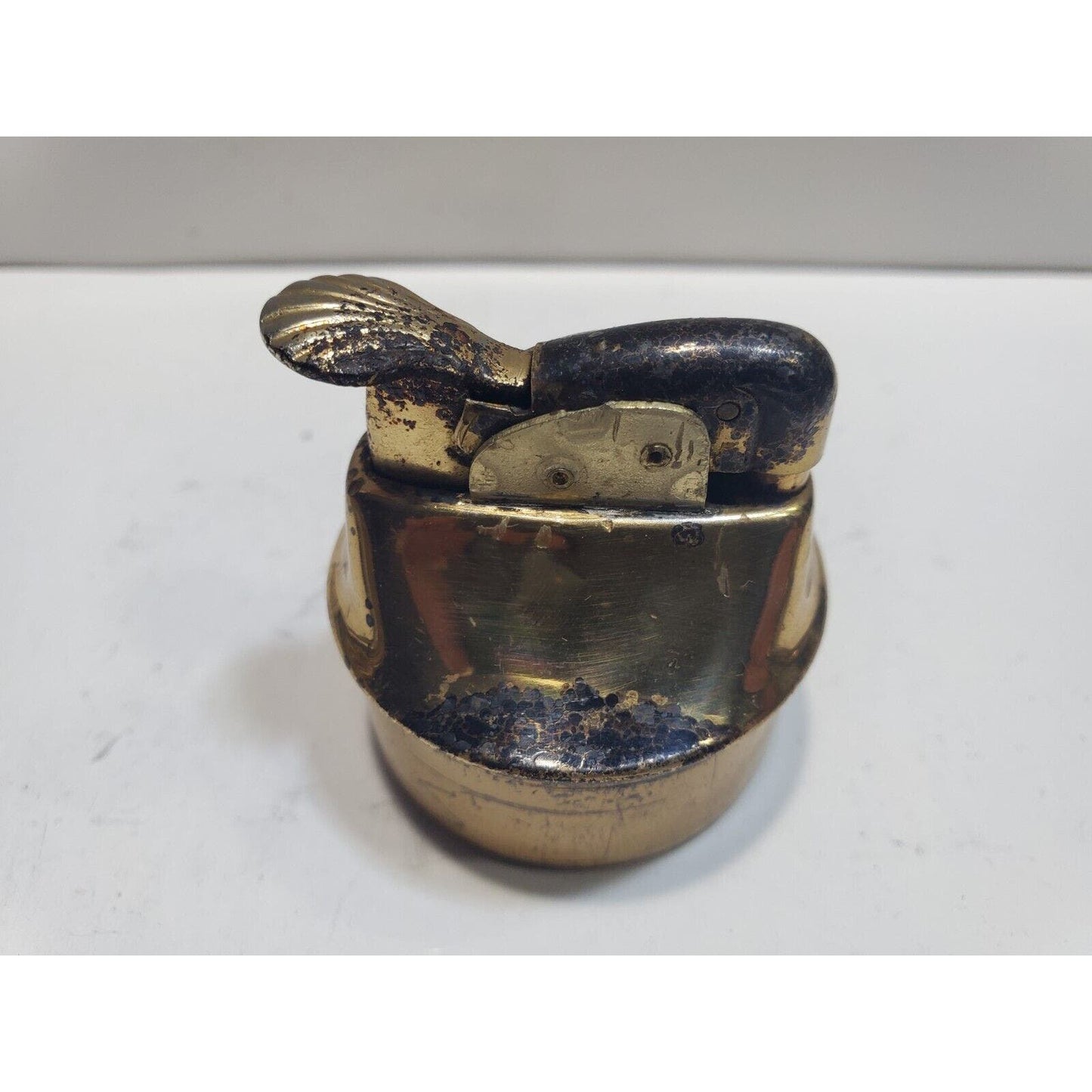 Vintage Working EVANS Brass Table Lighter INSERT Fits 1 1/2" Round Base 6685/22