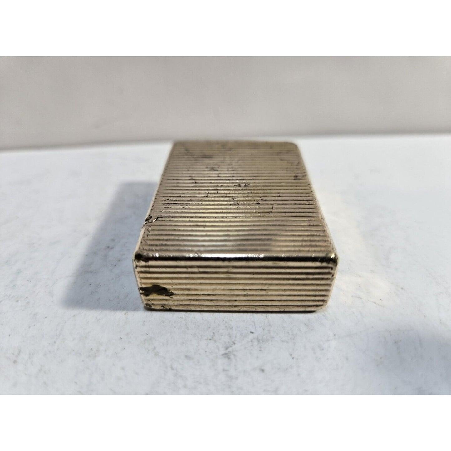 Working ST Dupont Lighter Line 1 Small- Paris, France- Gold-Plated 7064/37