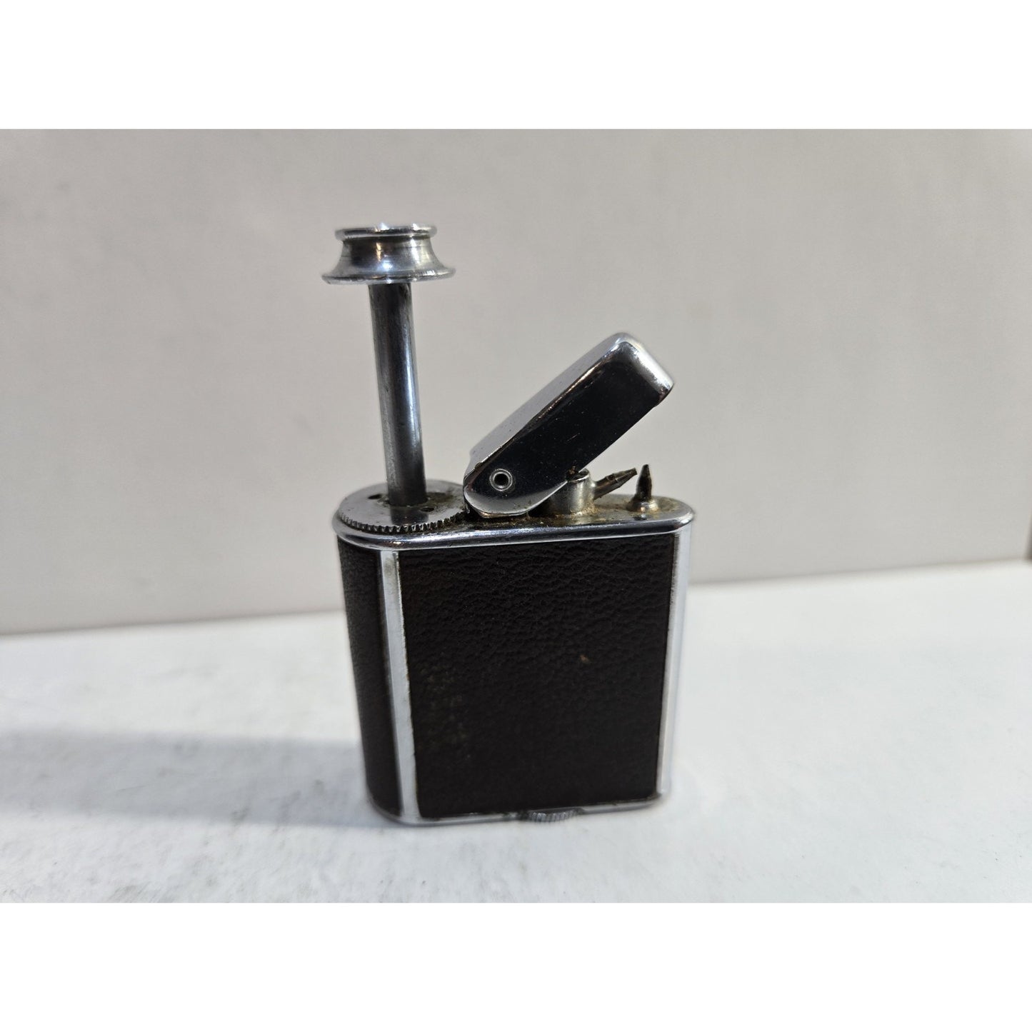 Ronson Perfu-Mist Brown Leather Perfume Atomizer Vintage 7851/26