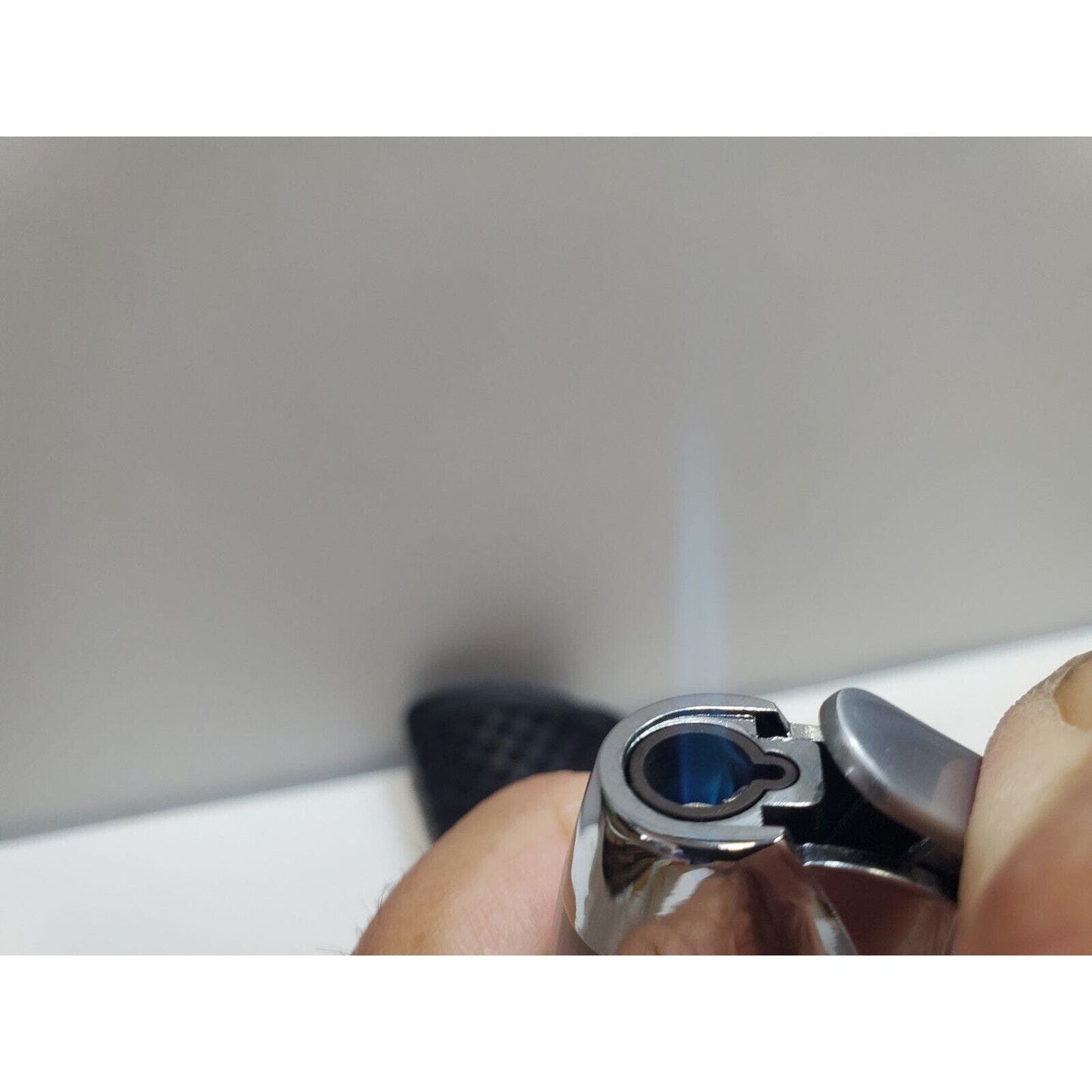 Vertigo Working Butane Silver Lighter, Torch Flame, Cigar punch 6613/34