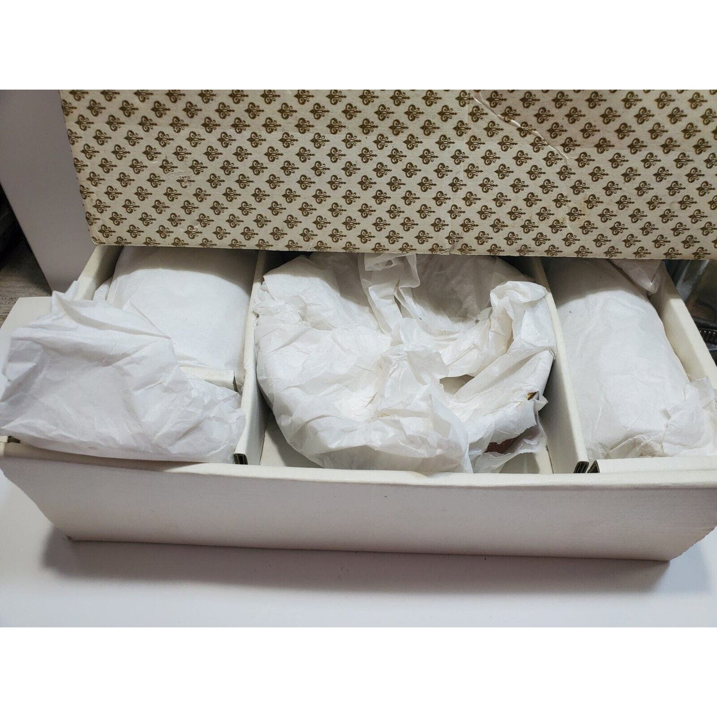 FINE CHINA SMOKING SET ASHTRAY, Cigarette CASE, Working LIGHTER Orig Box 6566/48