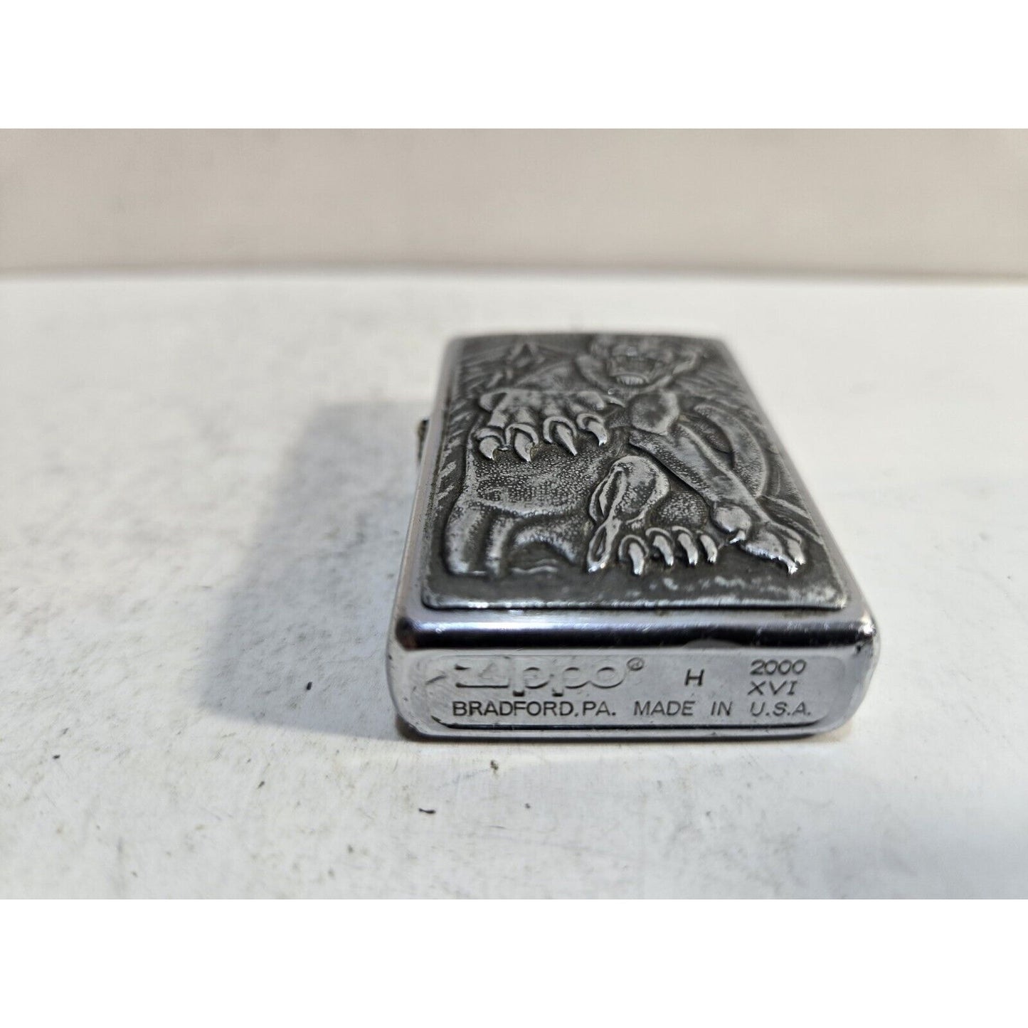2000 Zippo Lighter - Barrett Smythe - American Cougar - Mountain Lion - Puma