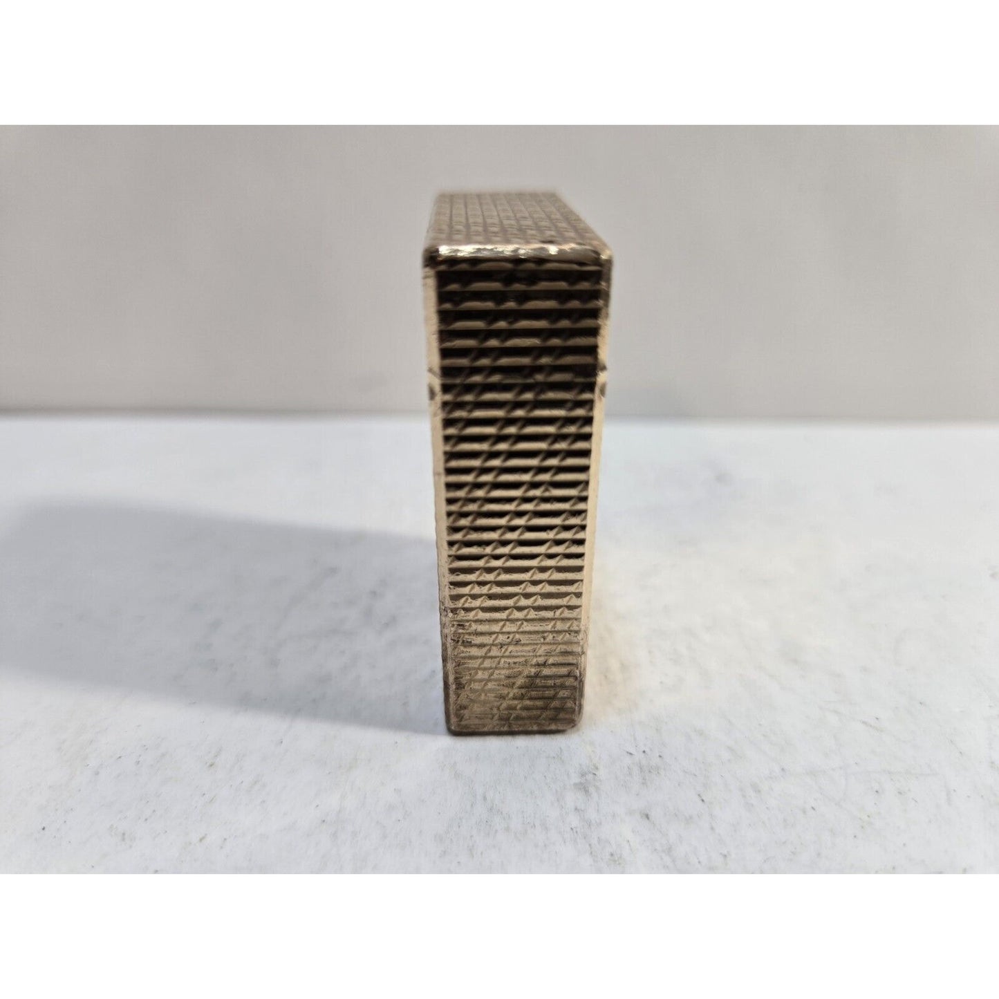 Working ST Dupont Lighter Line 1 Small- Paris, France- Gold-Plated 7036/37