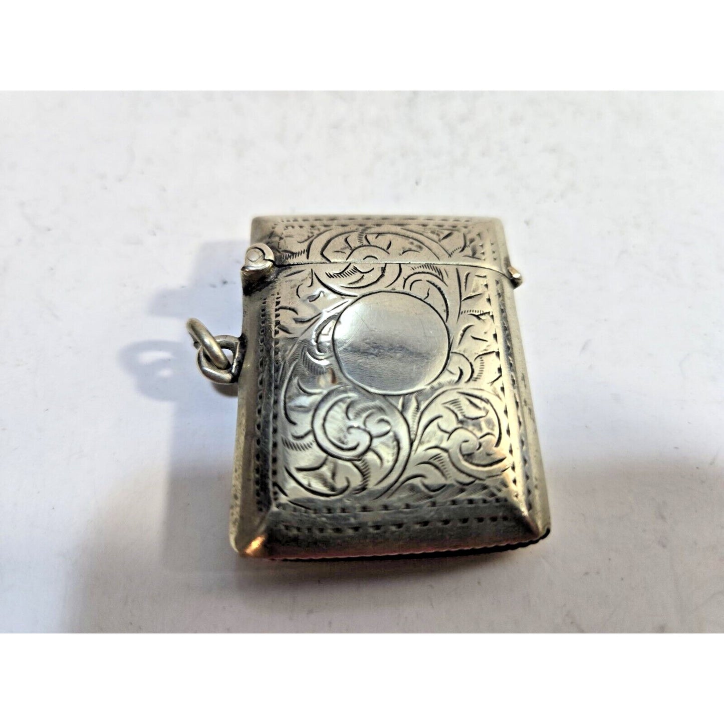 Vintage Ornate Silver Match Safe / CASE / Vesta / Holder 7288/31