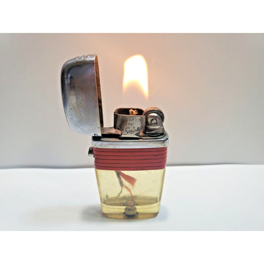 Working Vintage Scripto Vu Lighter Fly Fishing Hook Lure 6530/29