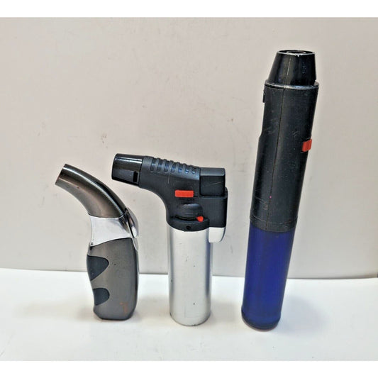 Lot Of 3 Vintage Working Torch Lighters, LOT OF 3 6304/35