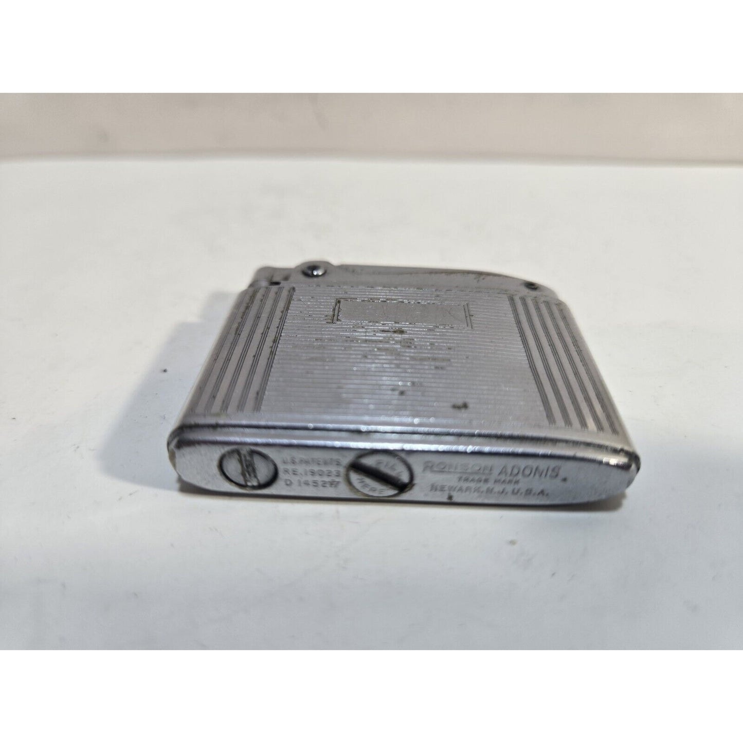 Vintage Working Ronson ADONIS Silver Tone Lighter 6875/26